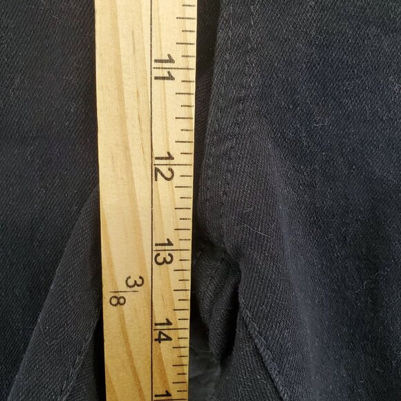 Boohoo Shorts Womens 12 Black High Rise Stretch Cycling Denim Style *NWT* - Picture 7 of 13